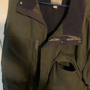 Winter weight jacket with detachable hood